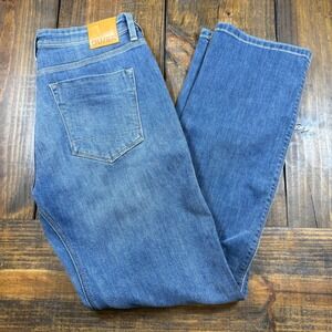 DU/ER Performance Denim Relaxed Fit Jeans Mens 34x32 Medium Wash Blue Stretch